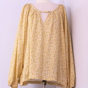 Universal Thrd Cotton Blouse Yellow Size 3X or 4X?